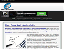 Tablet Screenshot of binaryoptionshark.com